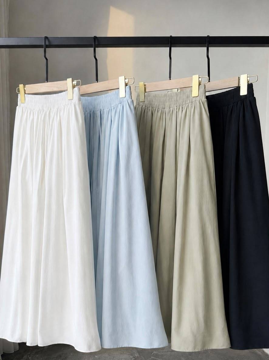 Van Textured Flowy Culottes