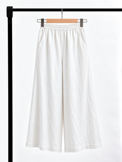 Yan Ju Ramie Wide-Leg Pants