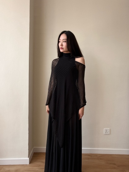 Dracula Bodycon Sheer Maxi Dress