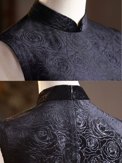 Yun An Floral Jacquard Sleeveless Cheongsam