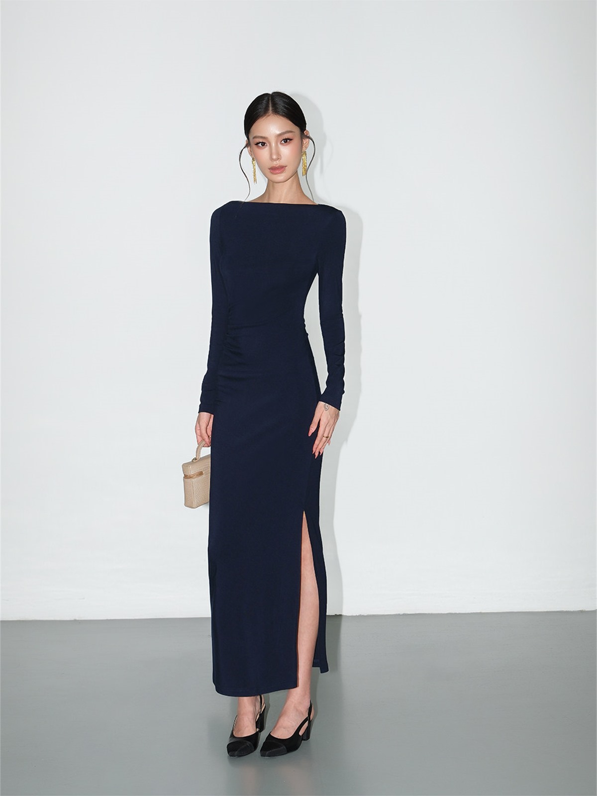 Livia Bodycon Knit Maxi Dress