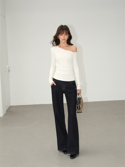 Lucille Asymmetric One-Shoulder Top