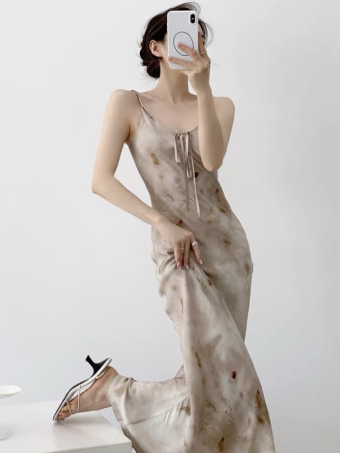 Kashy Water Colour Chiffon Cami Dress