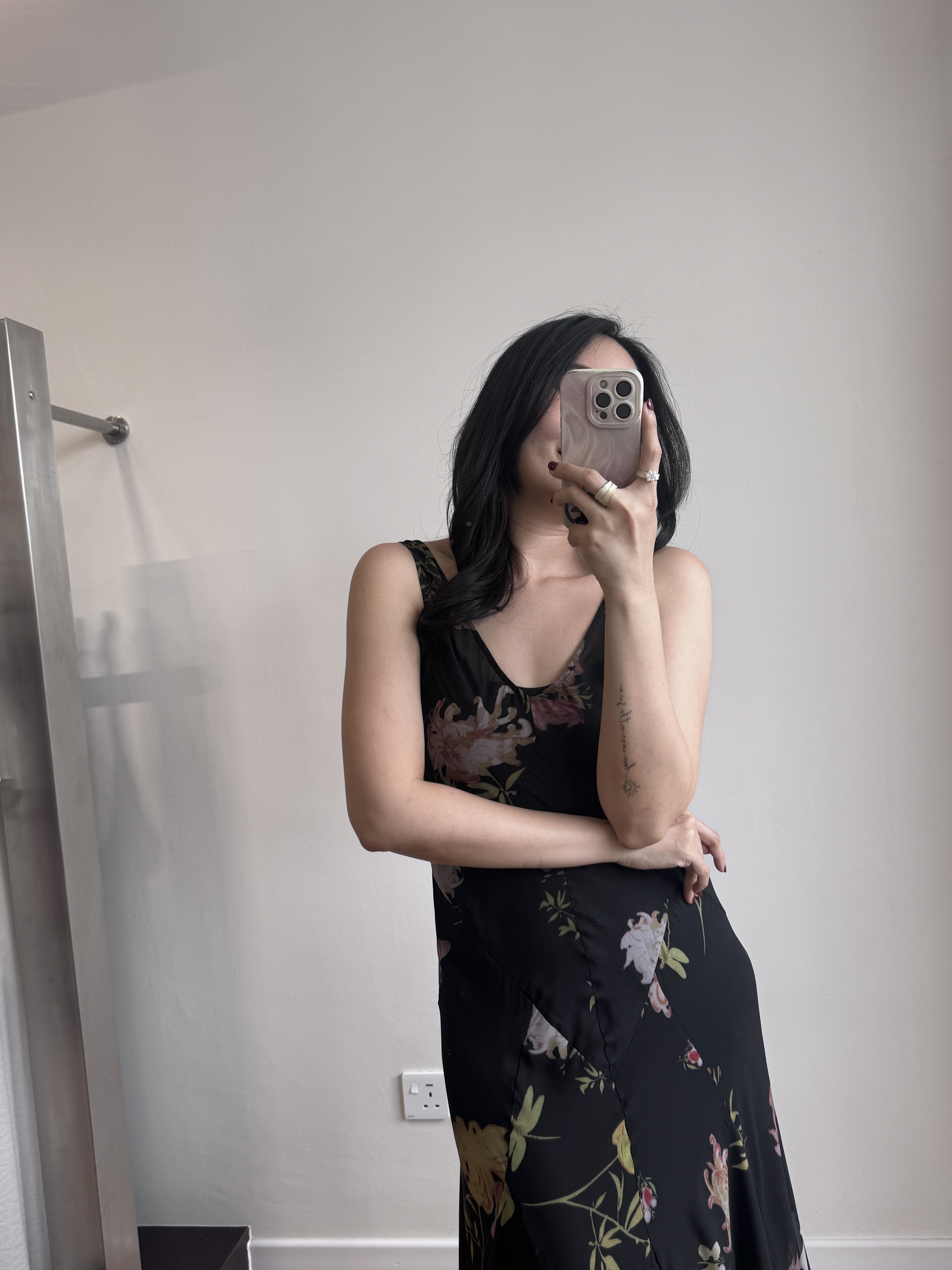 Lena U-Neck Floral Printing Maxi Dress