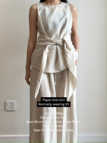 Balmain 3 Piece Set-Top, Shawl, Pants