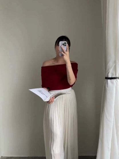 Taana Off Shoulder Knit Top 