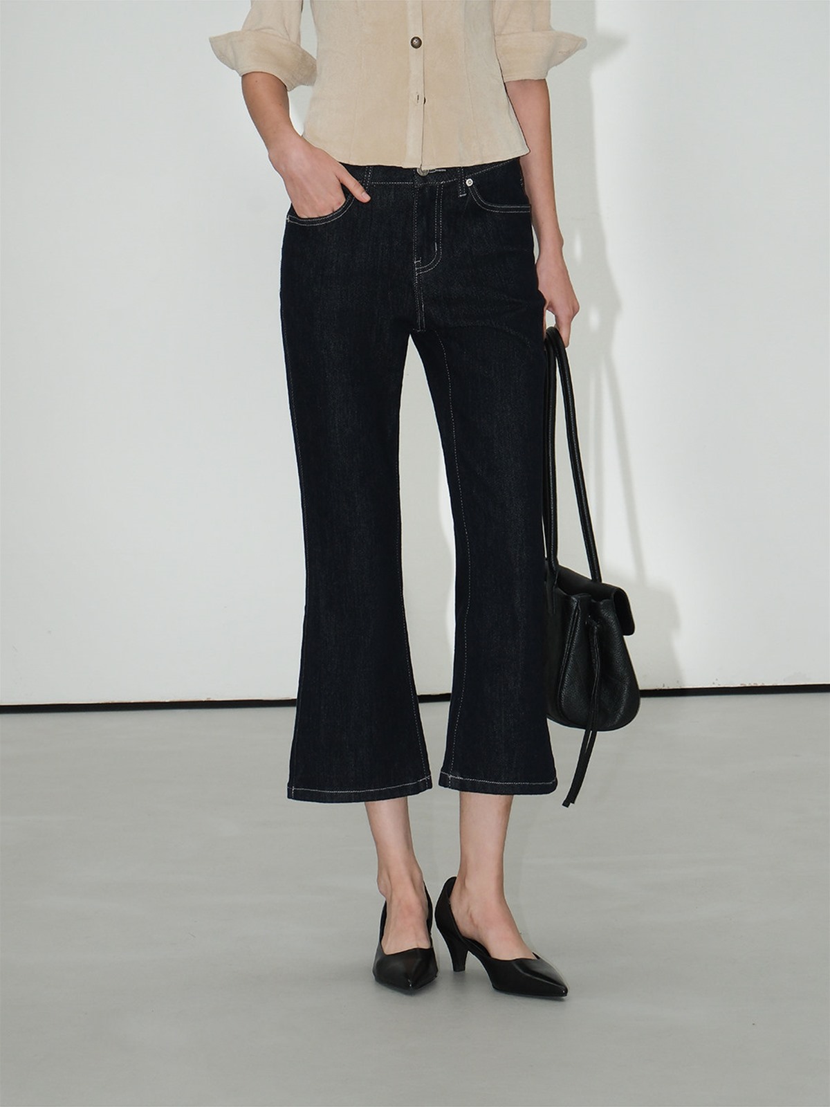 Laurel Cropped Flare Jeans