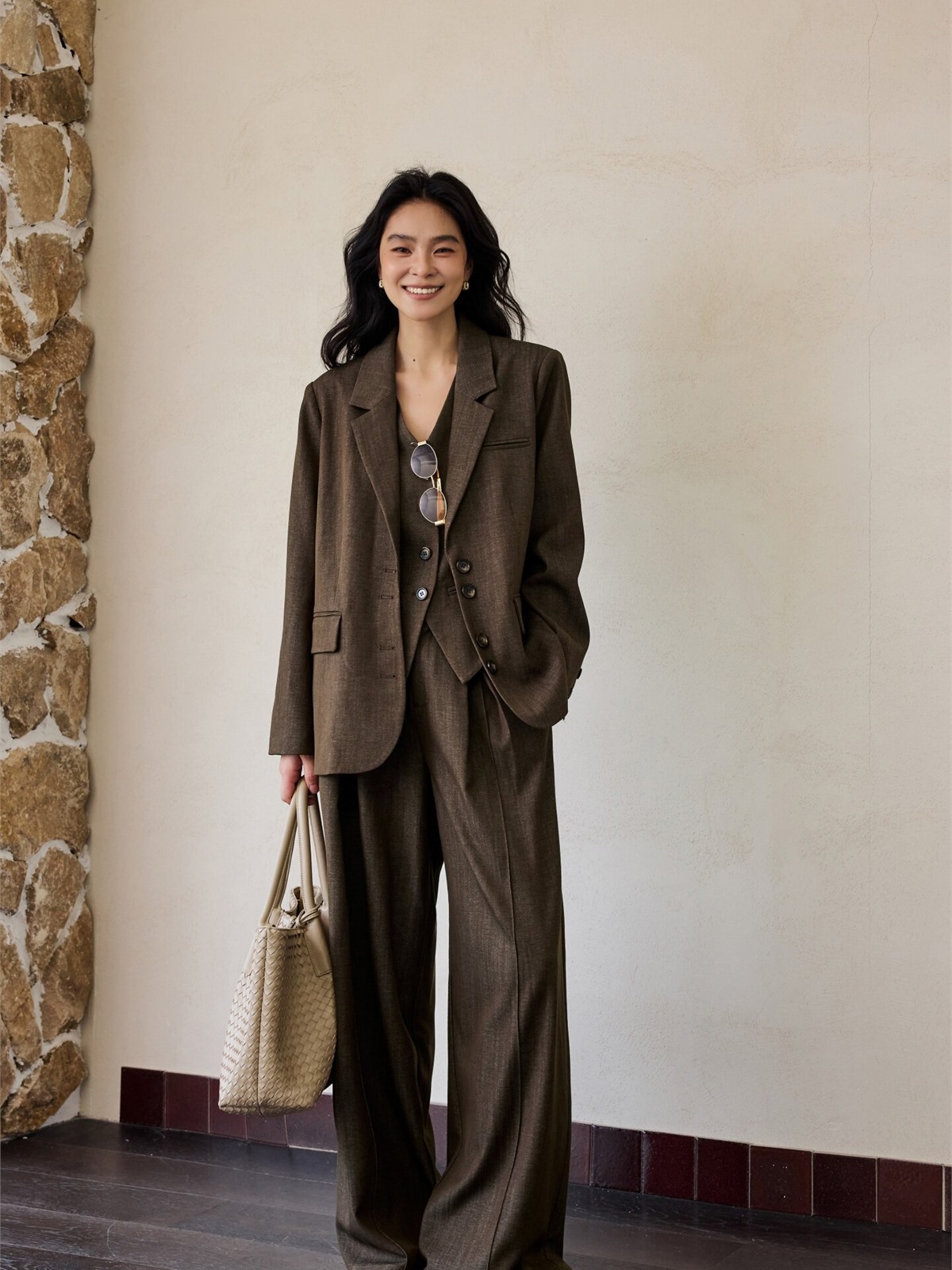Harriet Textured Blazer, Vest & Pants (Sold Separately)