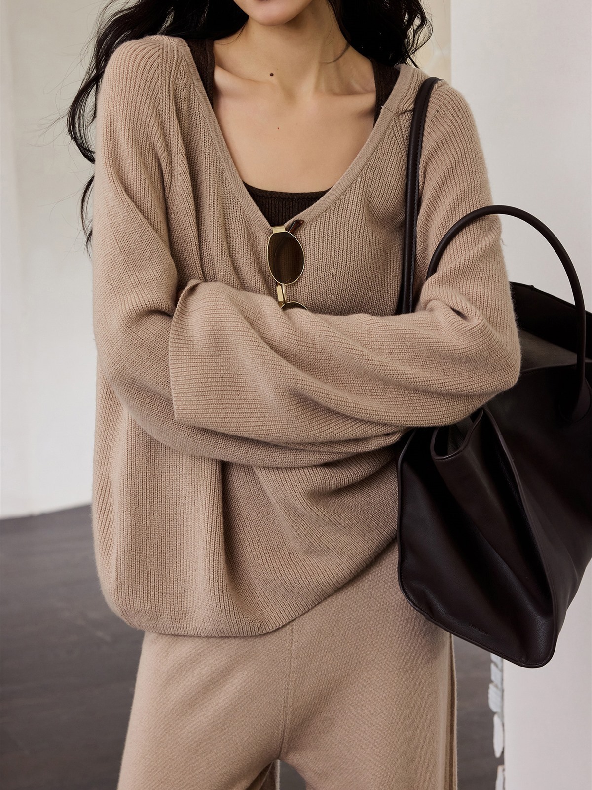 Hya Oversized Knit Top, Singlet & Wide-Leg Pants (Sold Separately)
