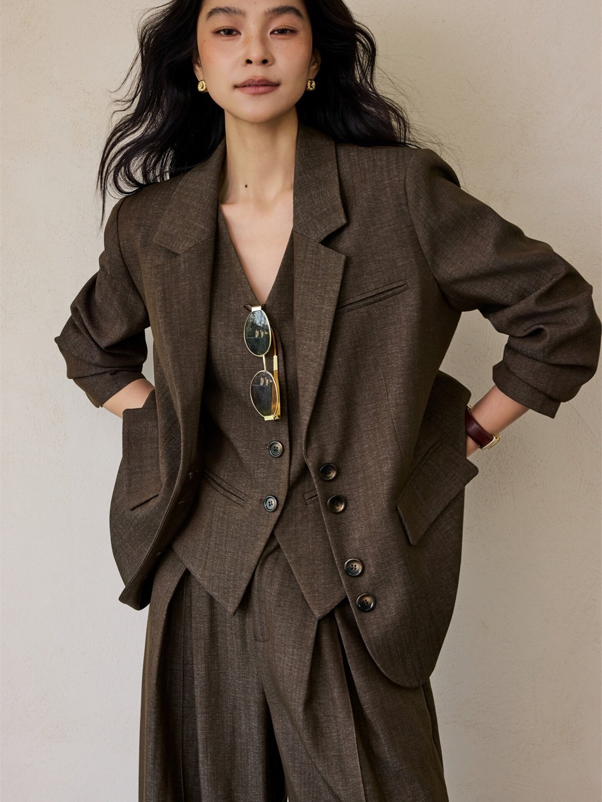 Harriet Textured Blazer, Vest & Pants (Sold Separately)