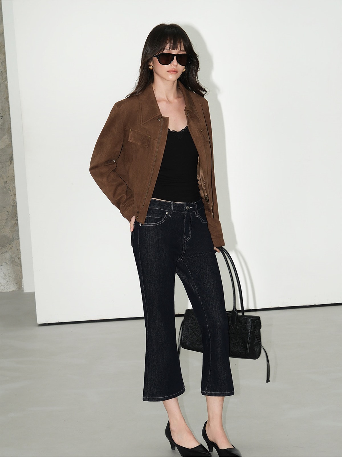 Laurel Cropped Flare Jeans