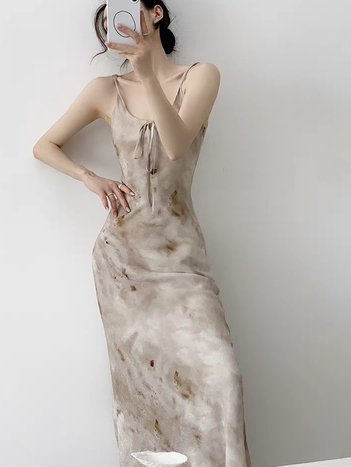 Kashy Water Colour Chiffon Cami Dress