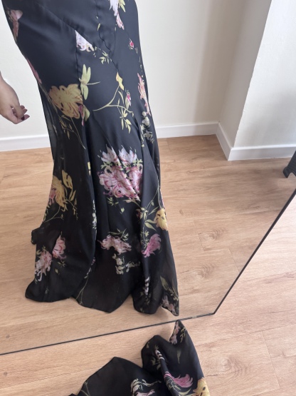 Lena U-Neck Floral Printing Maxi Dress