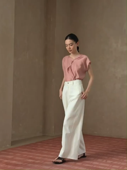 Row Soft Ruffle Blouse