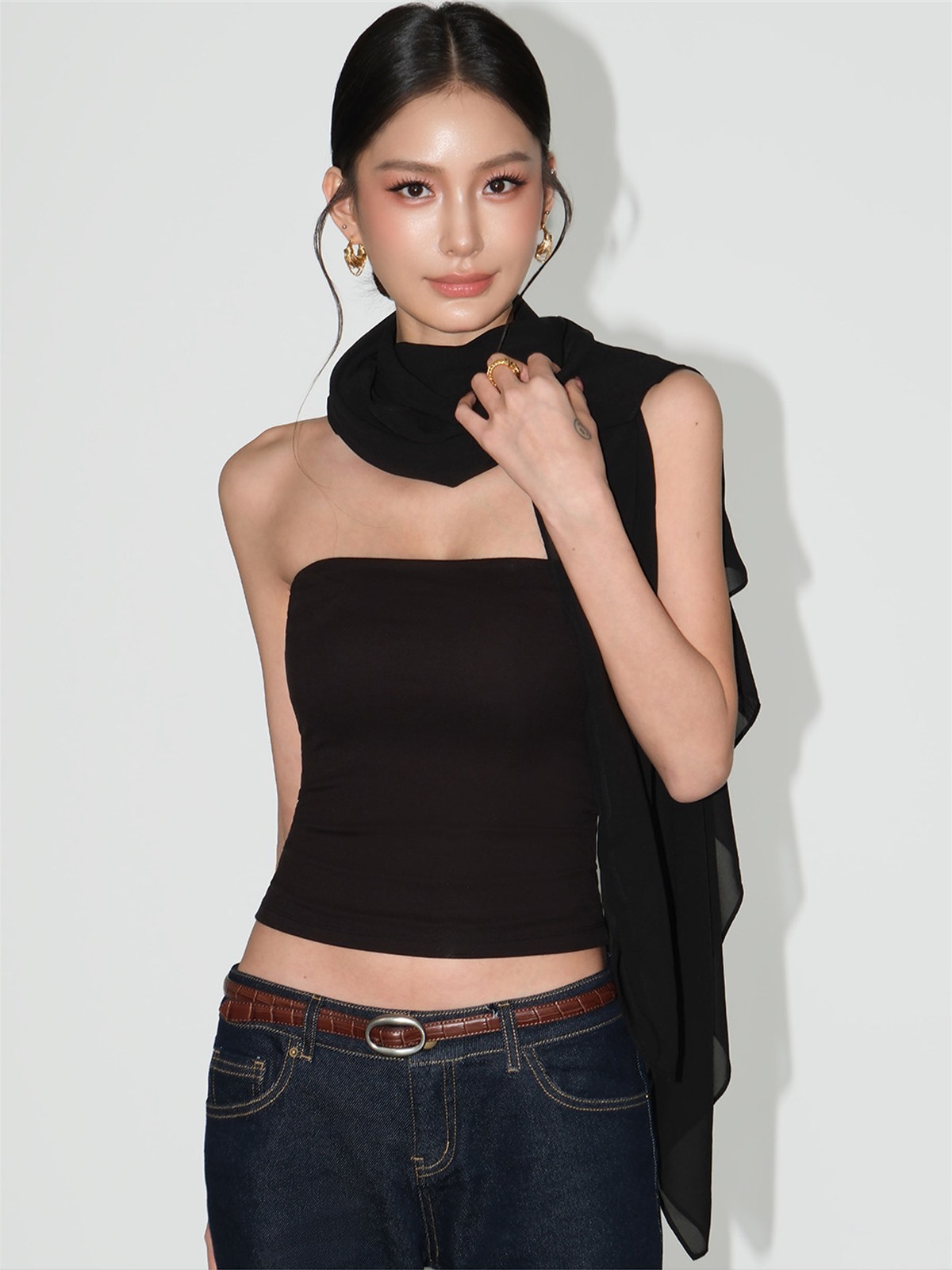 Liora Chiffon Cape & Tube Top (Sold Separately)