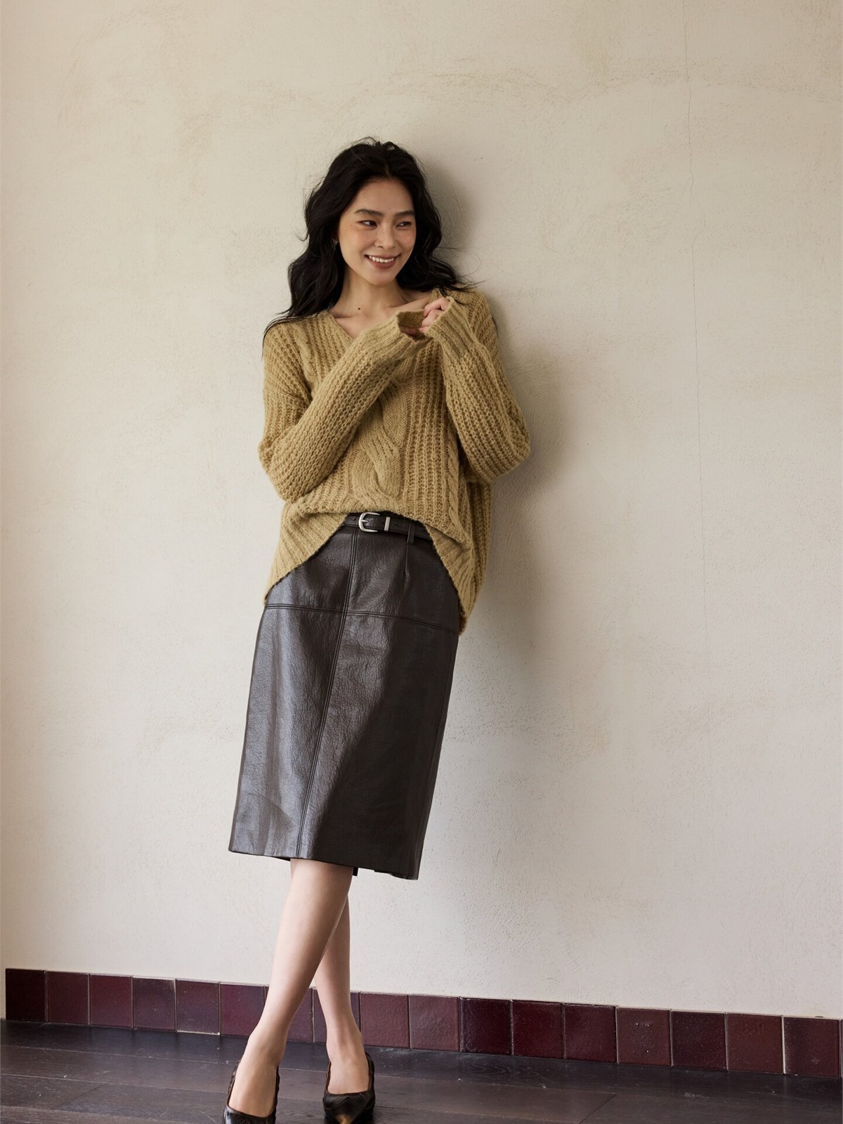 Heze Open-Knit Relaxed Sweater