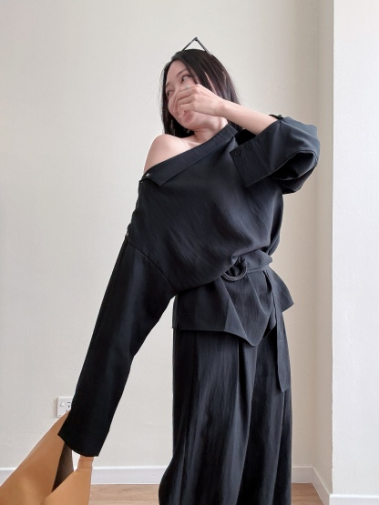 Warren One Shoulder Top & Pants Set
