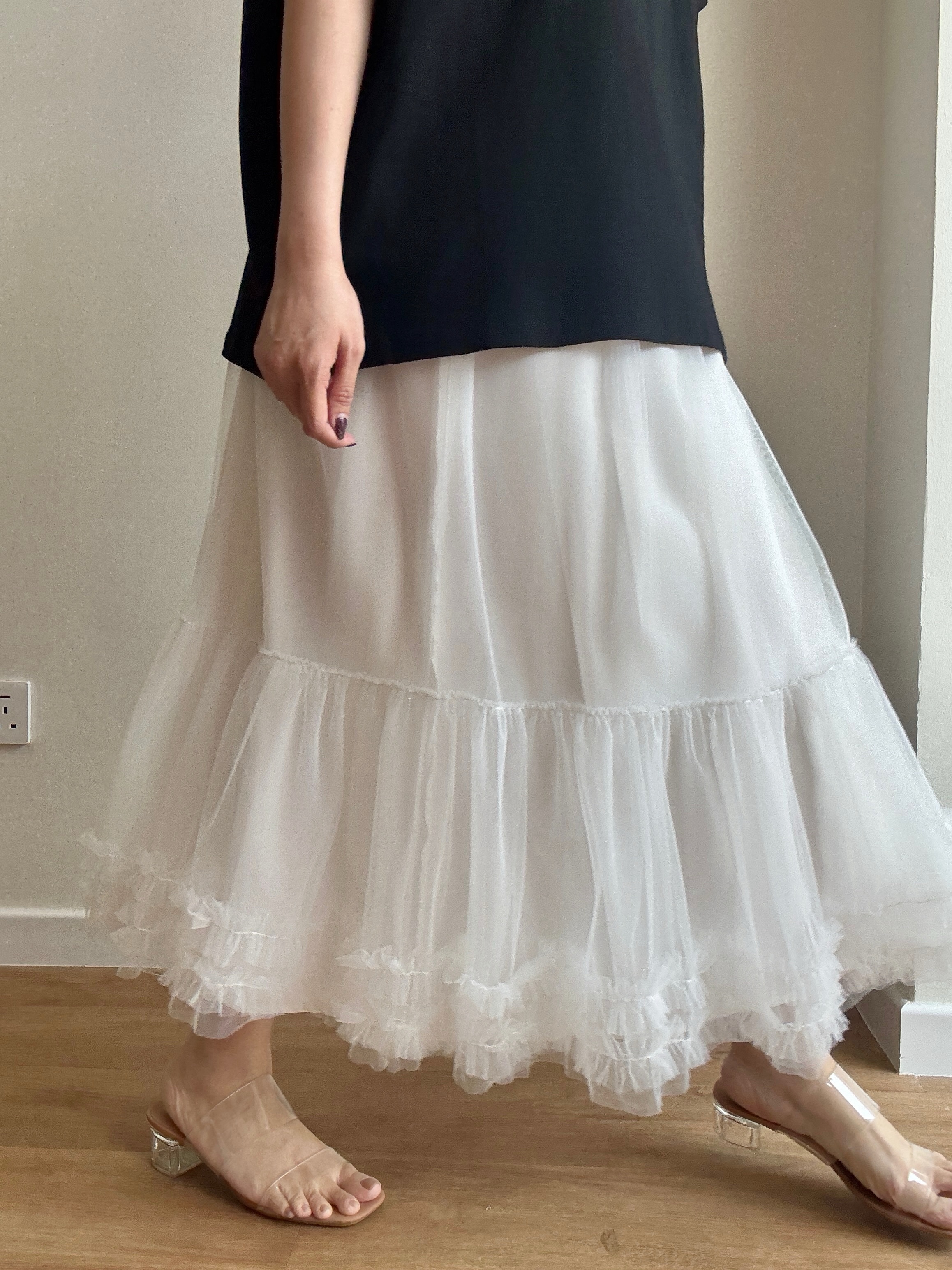 Venyce Layered Mesh Skirt