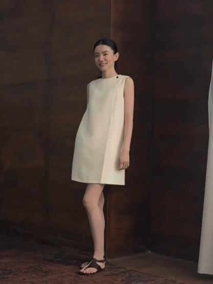 Herta Textured Shift Dress