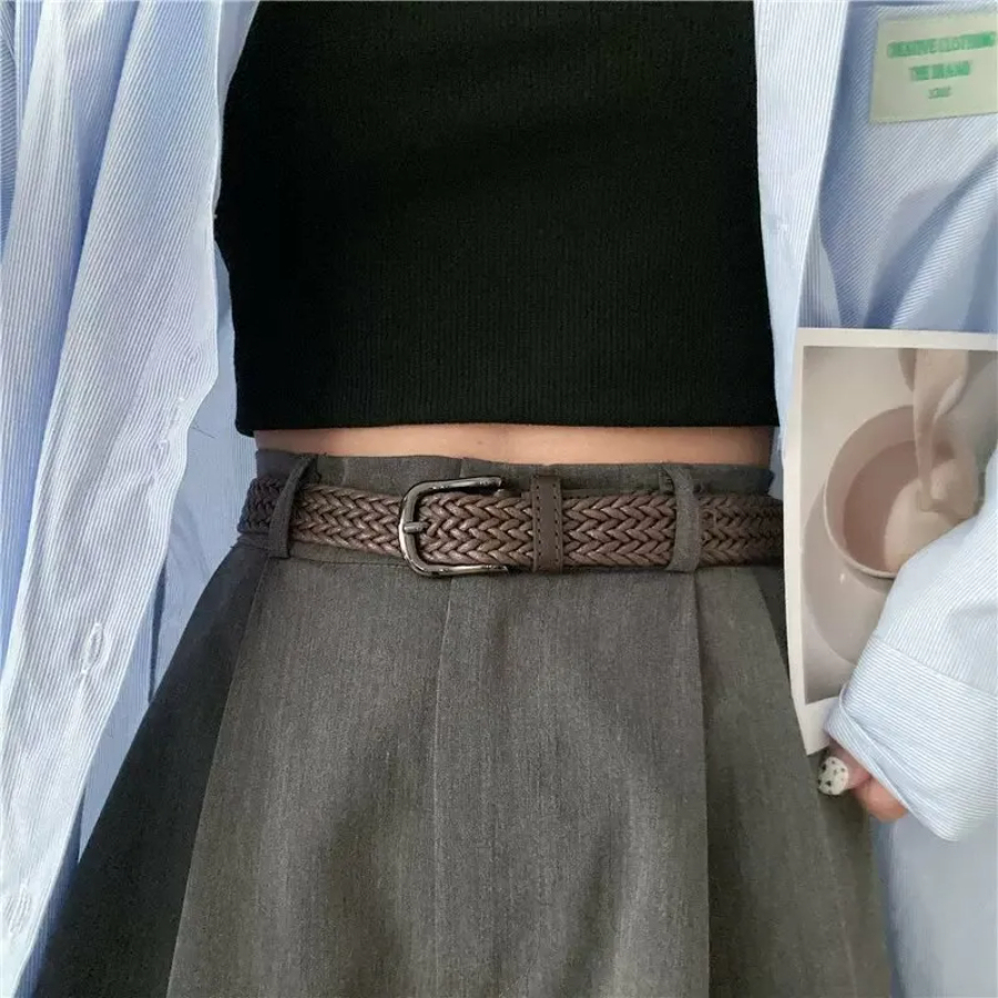 Chloe Weave Belt-The Black Bow-