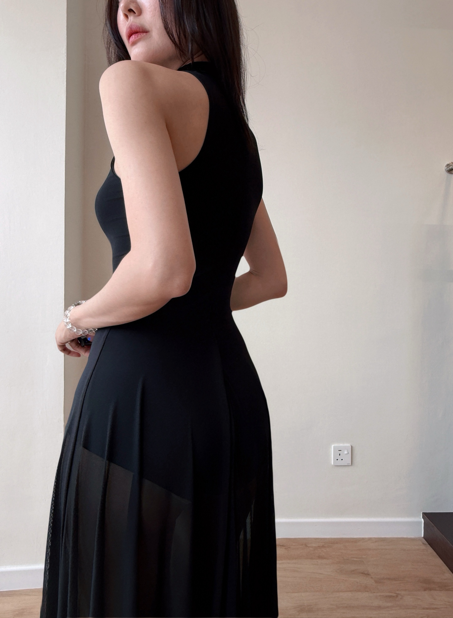 Dracula Bodycon Sheer Maxi Dress