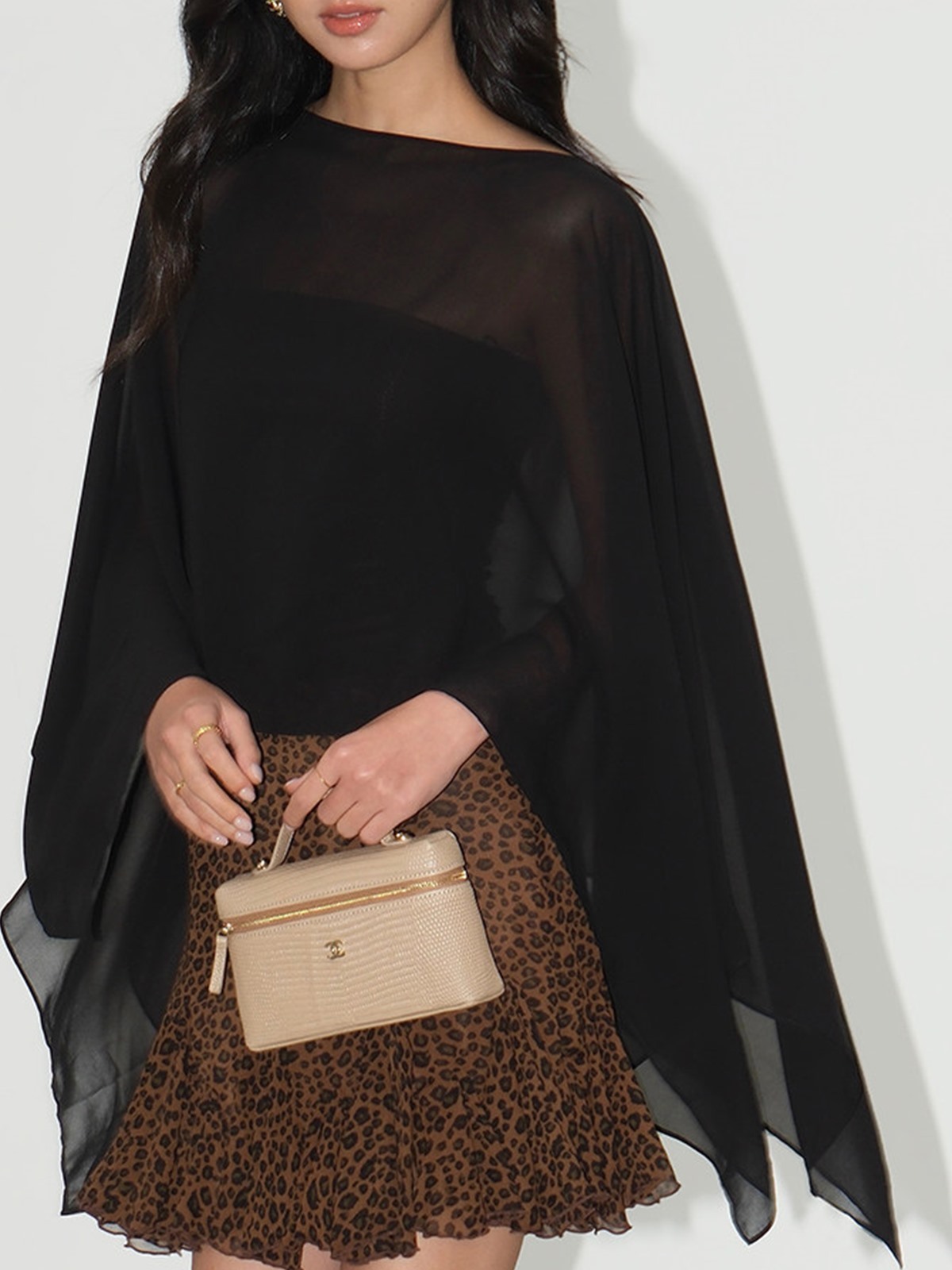 Liora Chiffon Cape & Tube Top (Sold Separately)
