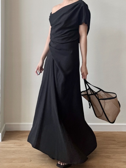 Leura One Shoulder Top & Maxi Skirt Set