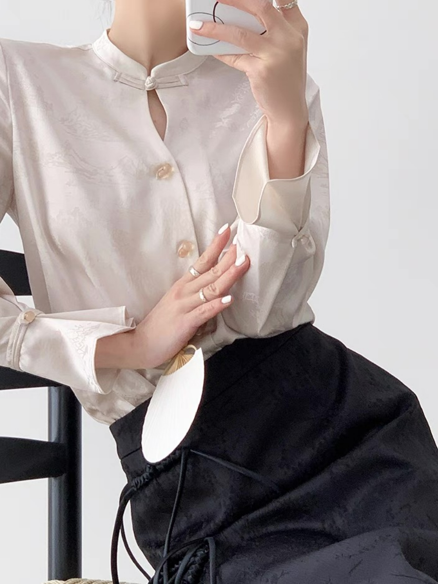 Xin Hua Long Sleeve Oriental  Top