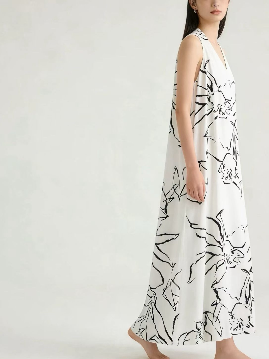 Pantene Graphic Printing Maxi Dress