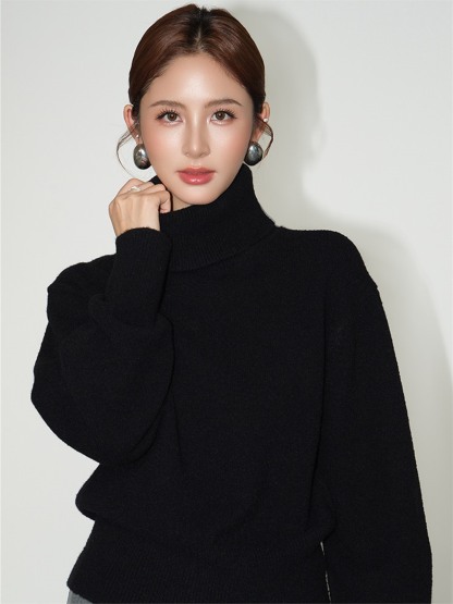 Lydia Relaxed Turtleneck Sweater