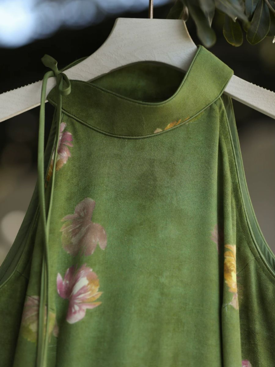 Yun Di Floral Halter Cheongsam