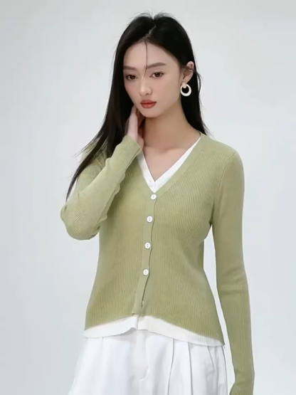 Lennon Fake Two Piece Cardigan