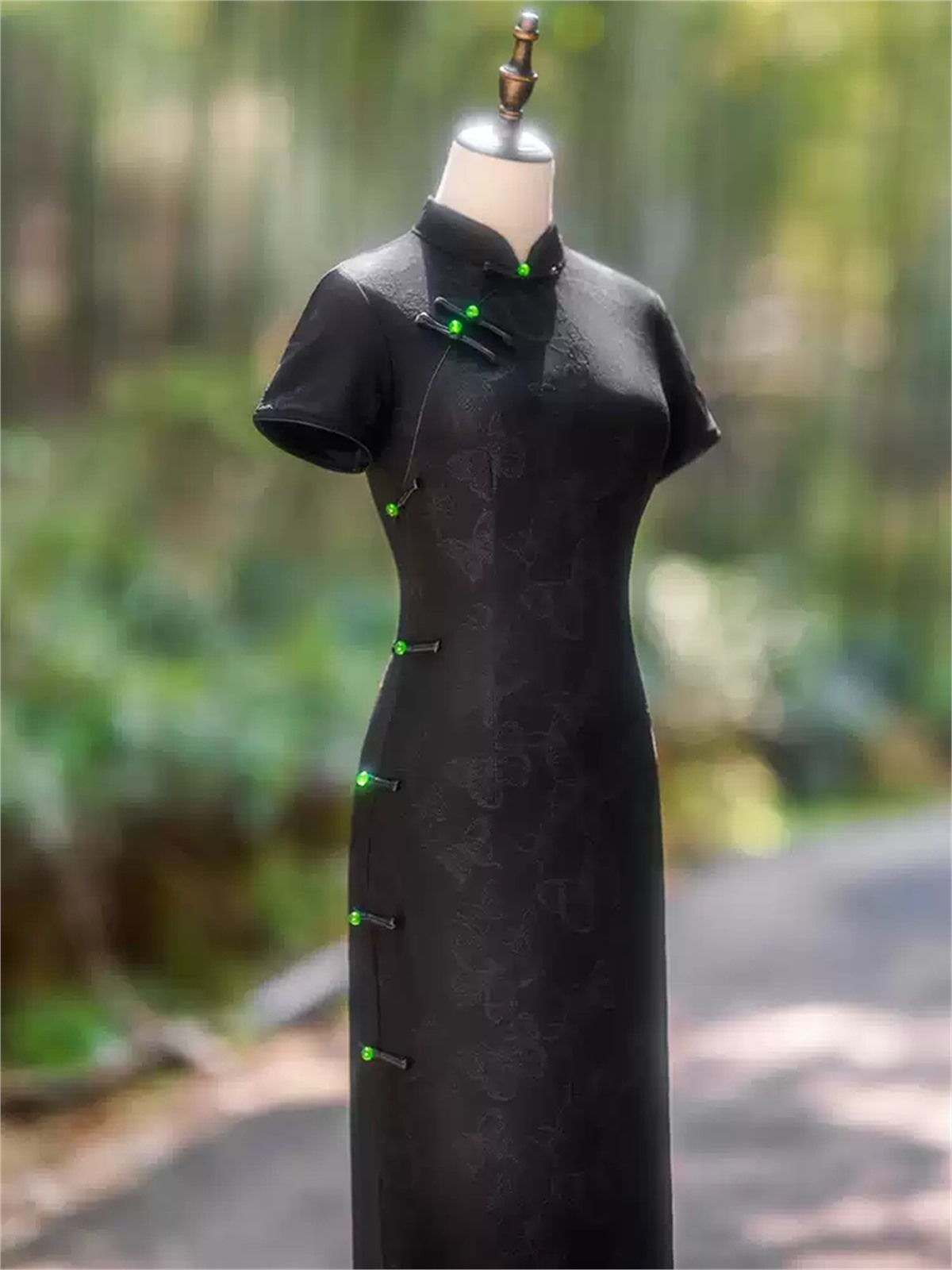Ya Biao Floral Jacquard Cheongsam