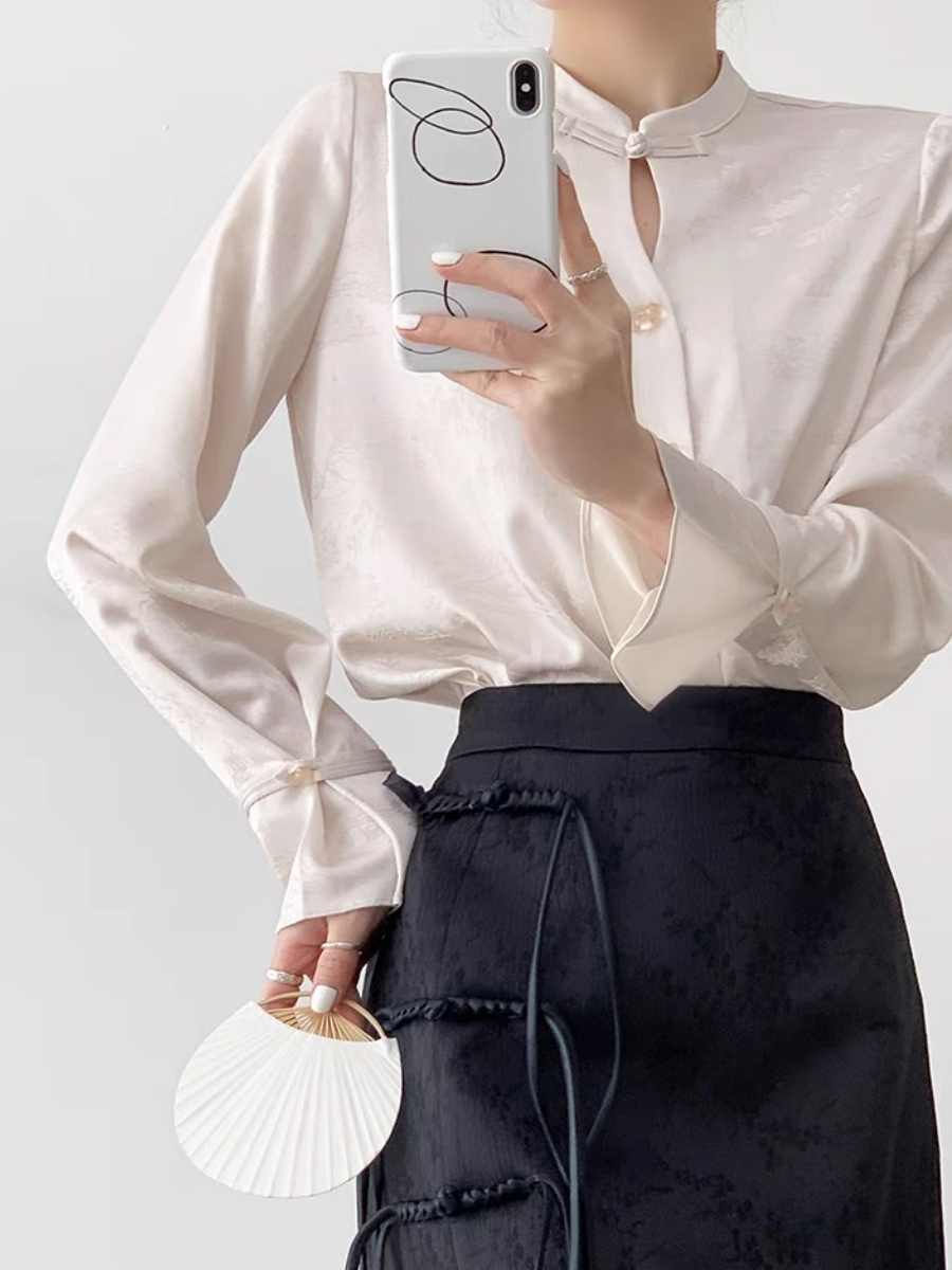 Xin Hua Long Sleeve Oriental  Top