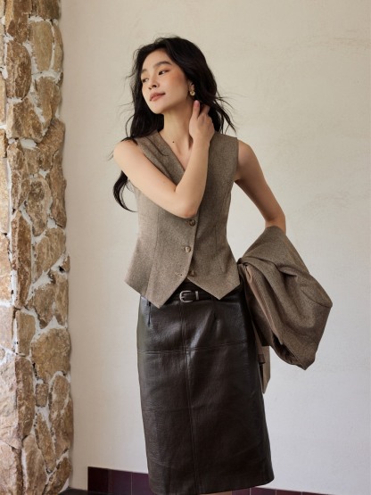 Honory Textured Blazer & Vest (Sold Separately)