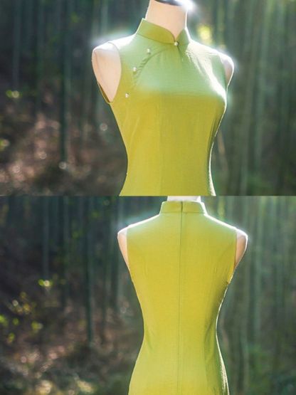 Yun Bei Sleeveless Cheongsam