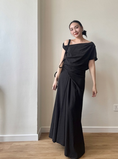 Leura One Shoulder Top & Maxi Skirt Set