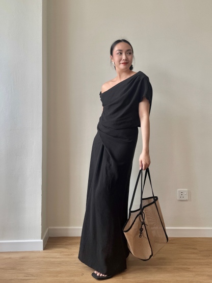 Leura One Shoulder Top & Maxi Skirt Set