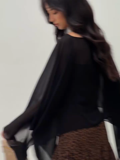 Liora Chiffon Cape & Tube Top (Sold Separately)
