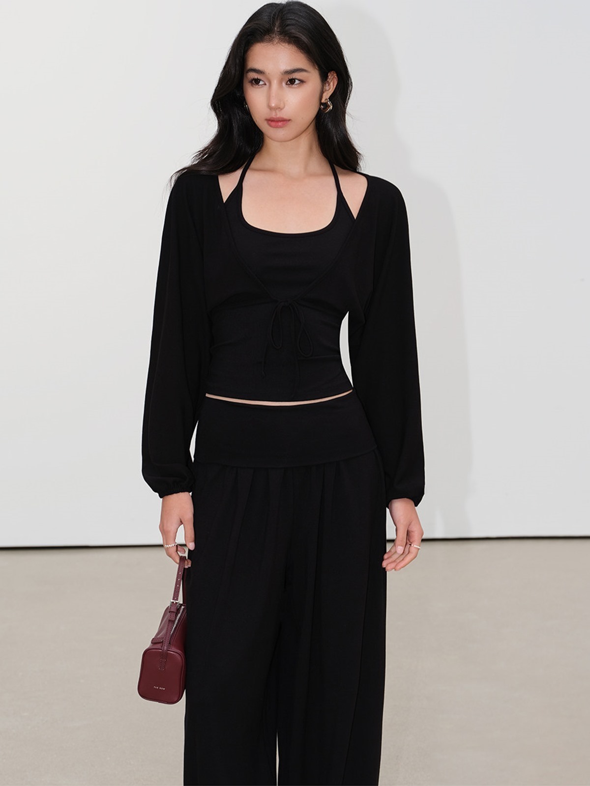 Loredana Camisole, Cropped Cardigan & Wide-Leg Pants (Sold Separately)