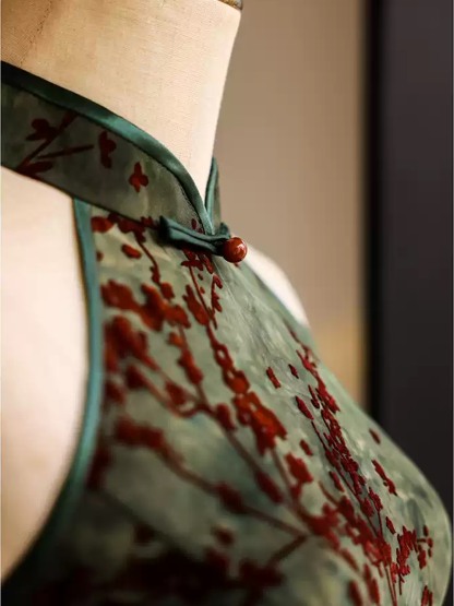 Ya Bi Floral Halter Cheongsam