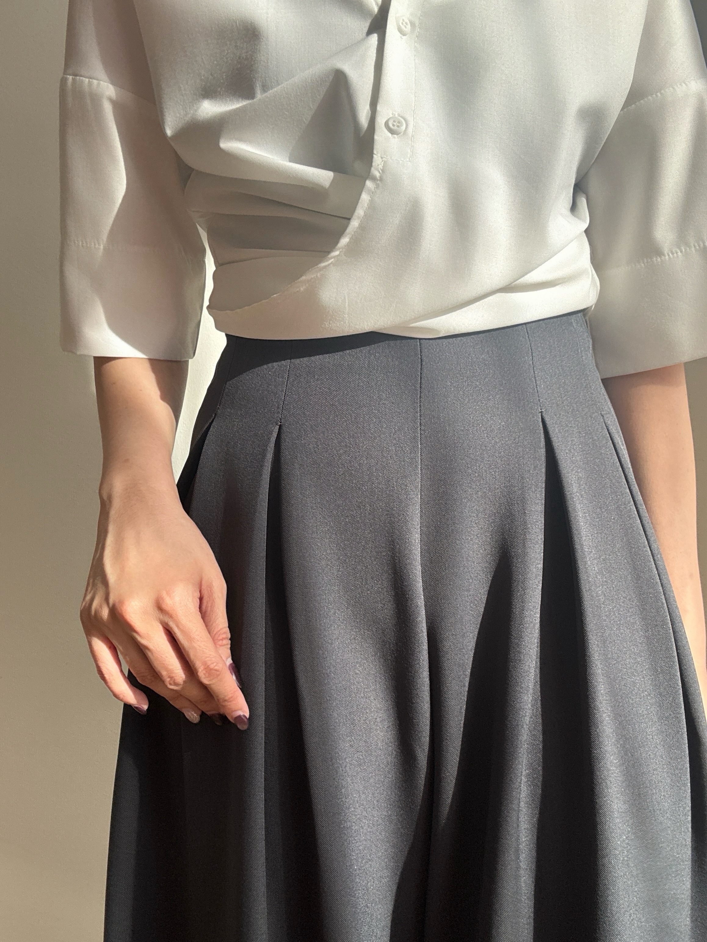 Verona Mid Sleeve Waist Tie Shirt