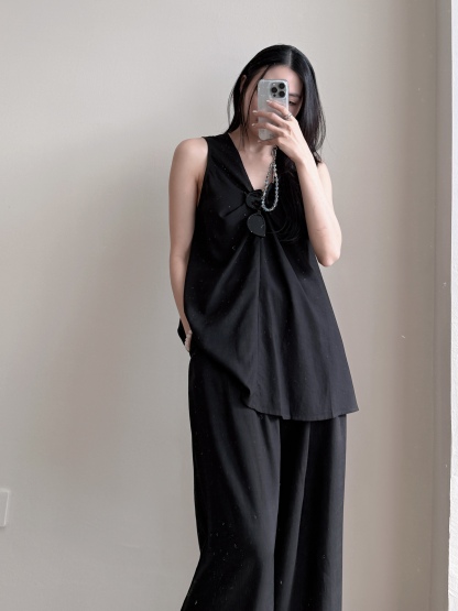 Penelop Front Knot Top & Pants Set