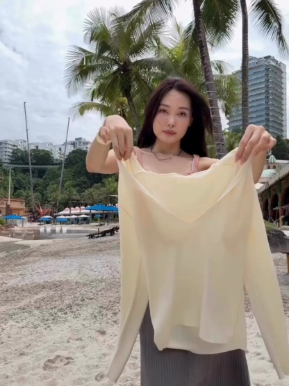 Eliza Deep V Knit Hoodie