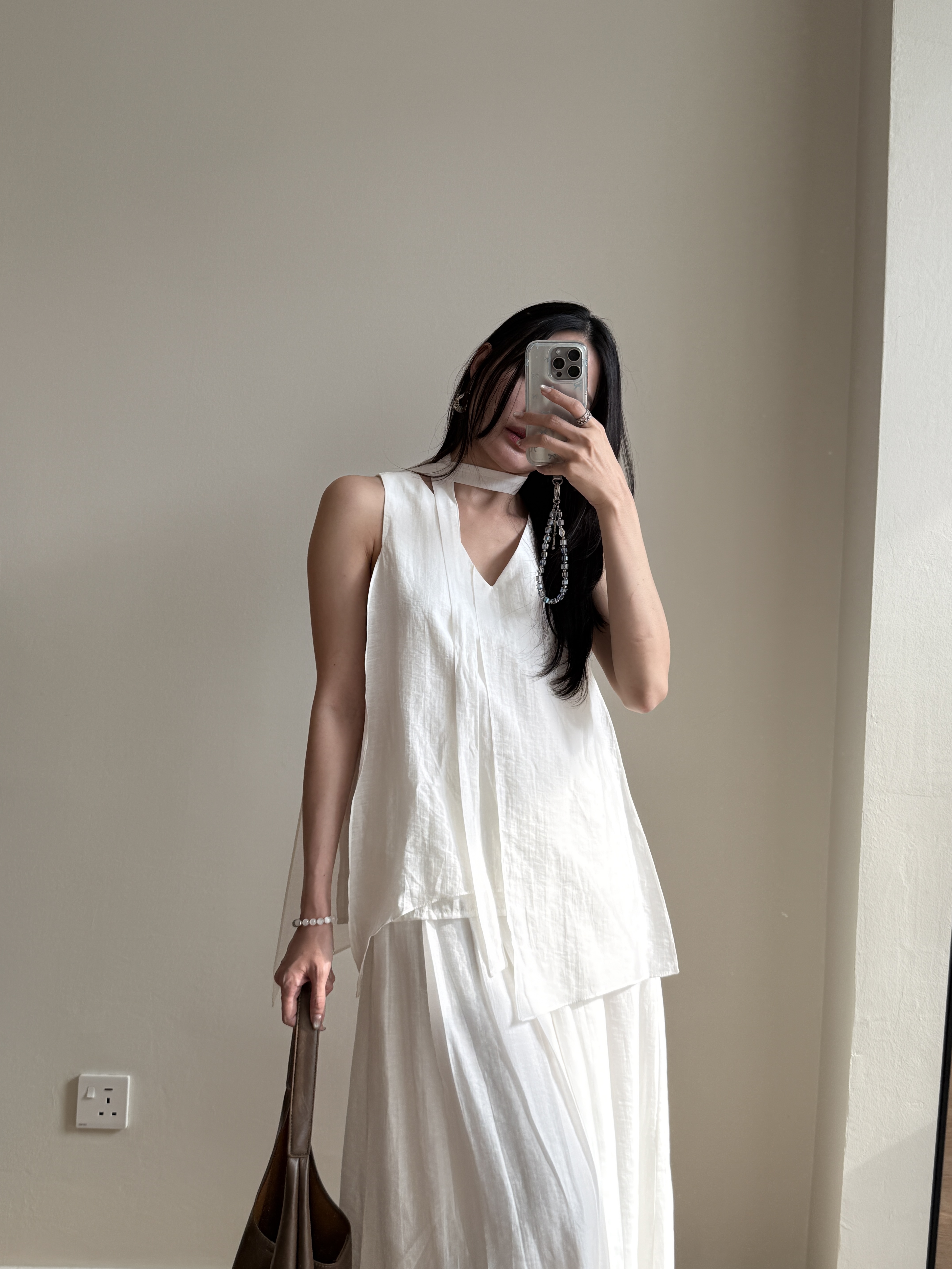 Peyton Tencel Sleeveless Top & Skirt Set 