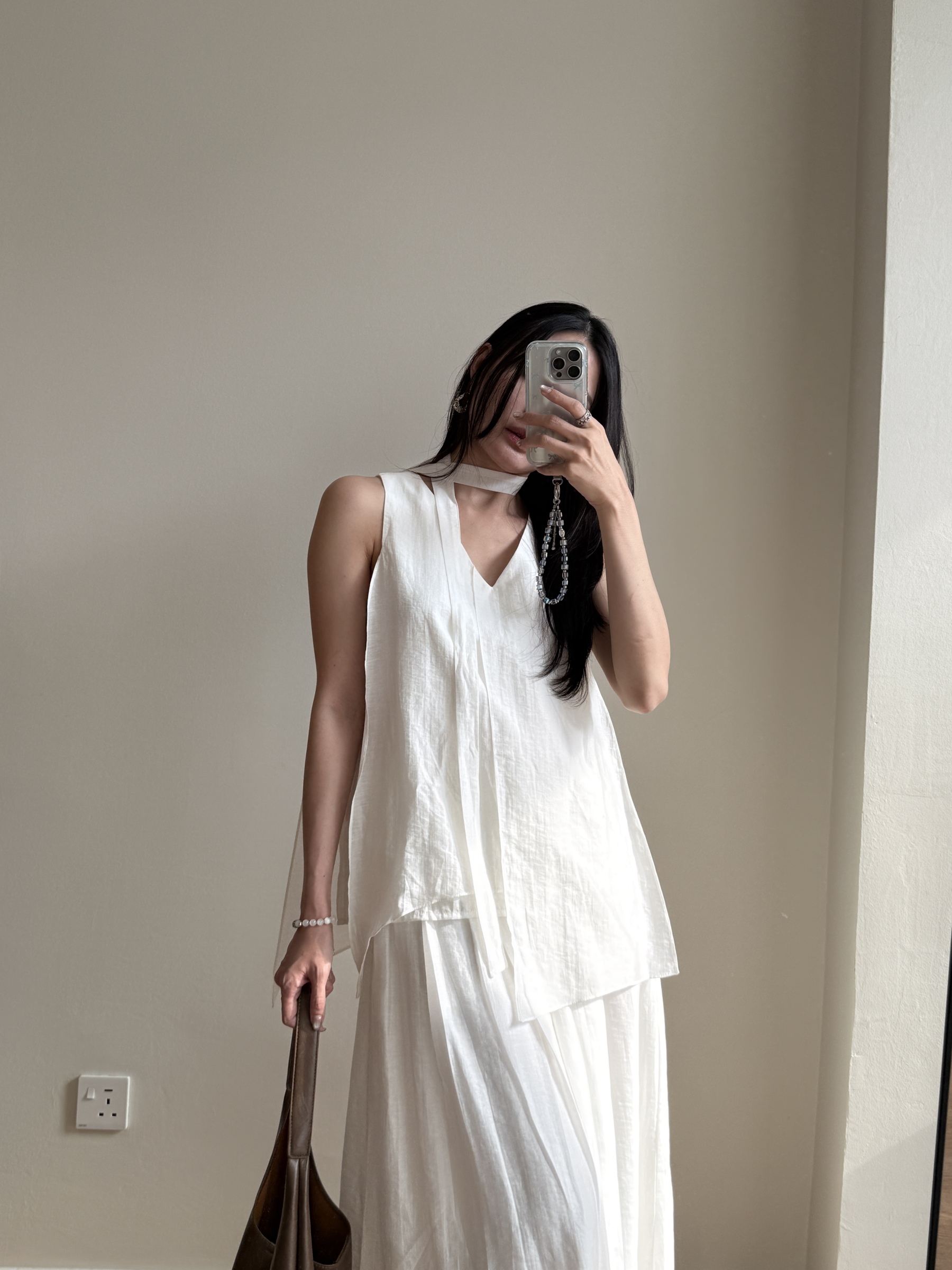 Peyton Tencel Sleeveless Top & Skirt Set 