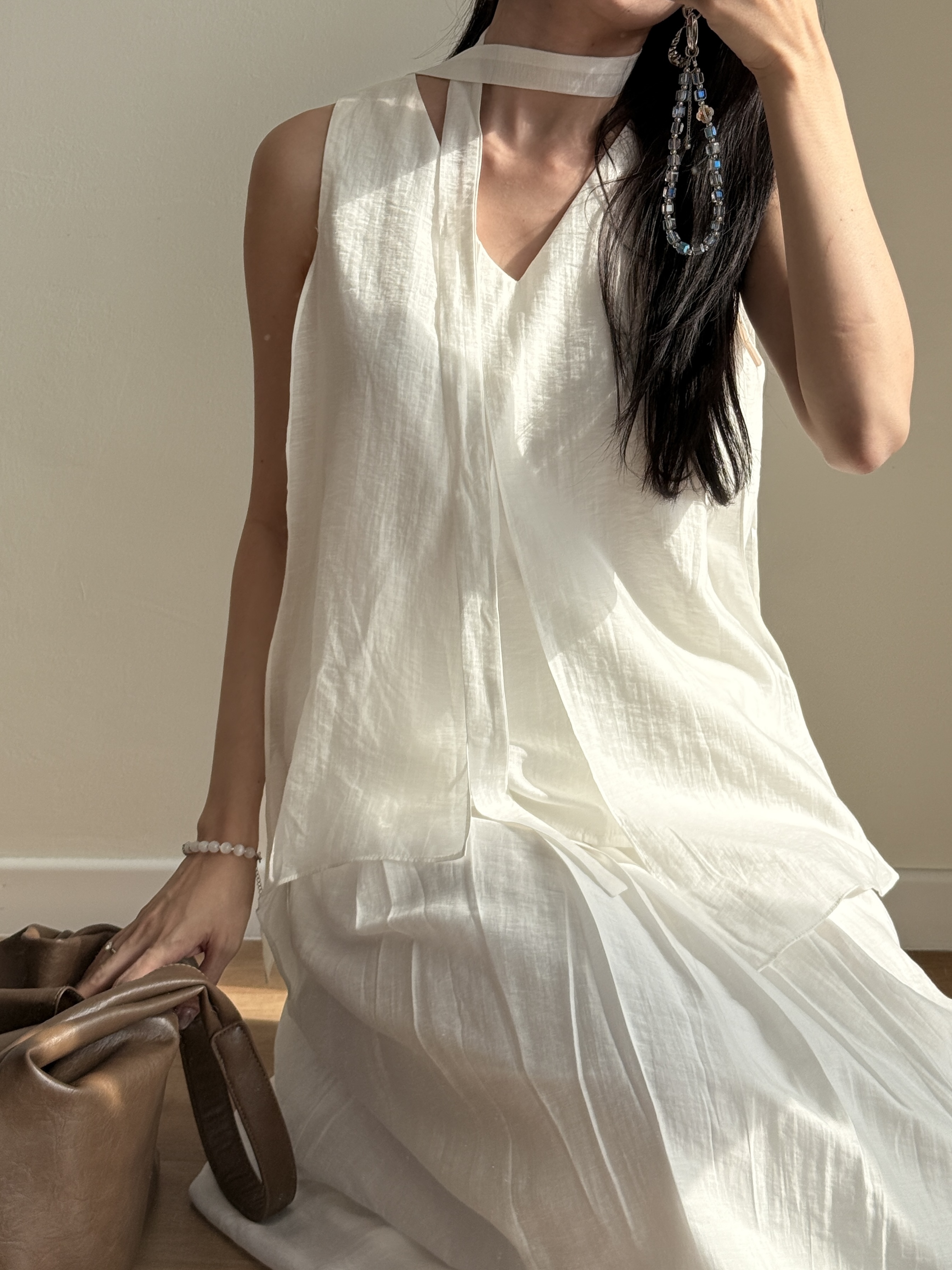 Peyton Tencel Sleeveless Top & Skirt Set 