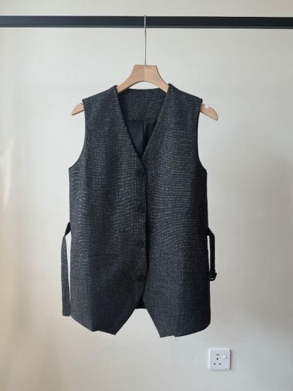 Lyon Linen Tie Back Vest (POS)