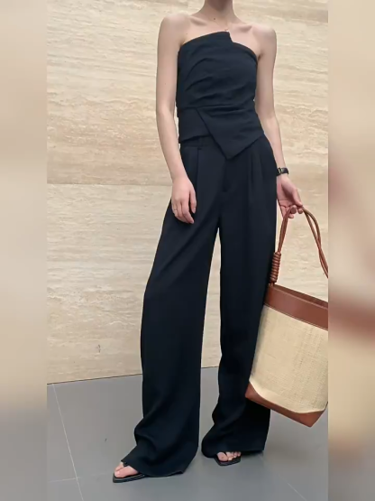 Marilda Asymmetric Tube Top & Culottes