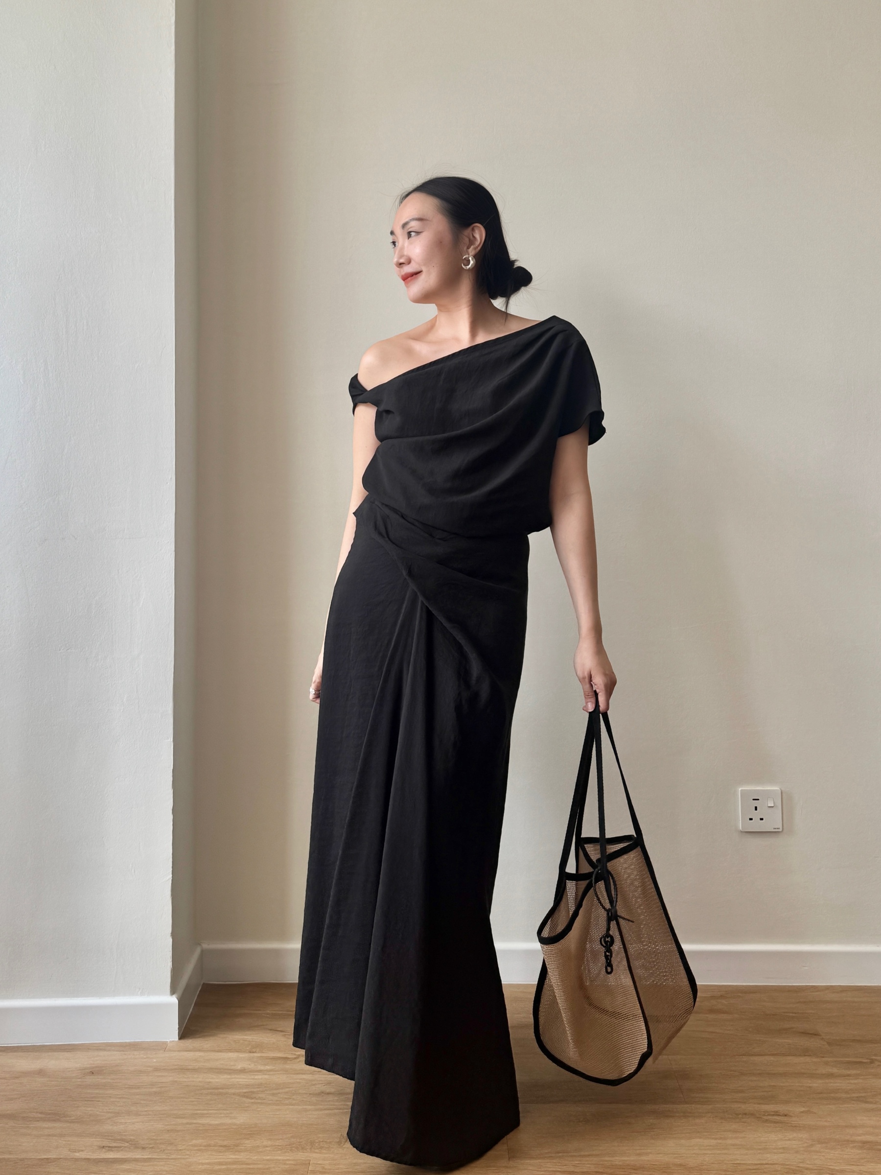 Leura One Shoulder Top & Maxi Skirt Set